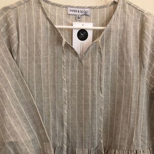 Piper & Scoot: Highland Grid Dress / Grey Small